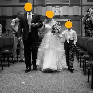 Casablanca Wedding Dress Style BL219 + Matching Veil